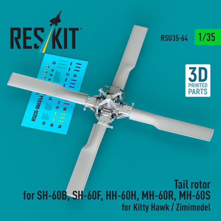 Reskit RSU35-064 Tail rotor for SH-60B/F,HH-60H,MH-60R/S (KTH) 1/35