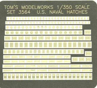 Tom's Modelworks 3564 US Naval deck hatch &amp; locker covers 1/350