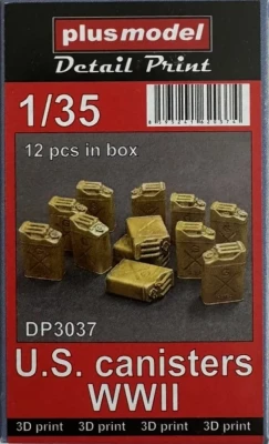 Plusmodel DP3037 U.S. canisters WWII, 12 pcs. (3D Print) 1/35