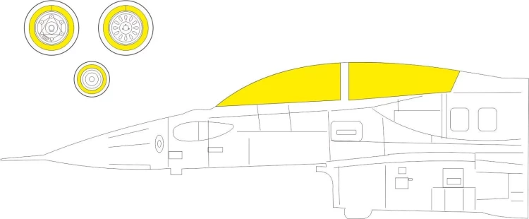 Eduard EX966 Mask F-16D Block 30/40/50 (KIN) 1/48