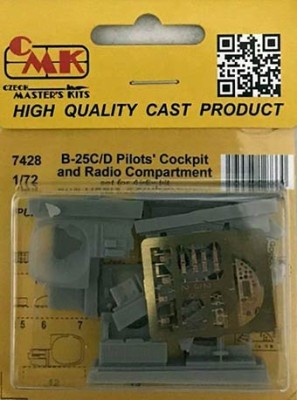 CMK 7428 B-25C/ D Pilots' Cockpit &amp; Radio Compartment 1/72