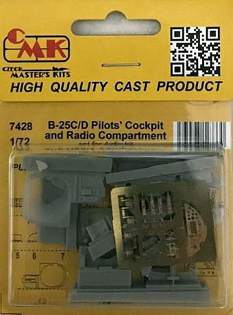 CMK 7428 B-25C/ D Pilots' Cockpit & Radio Compartment 1/72