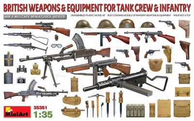 Miniart 35361 British Weapons &amp; Equipment for Infantry 1/35