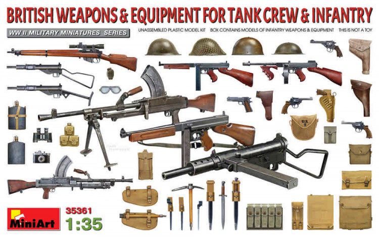 Miniart 35361 British Weapons & Equipment for Infantry 1/35