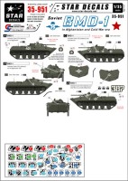 Star Decals STAR35951 Soviet Soviet BMD-1 Airborne tank. Afghanistan and Cold War era 1/35