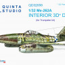 Quinta studio QD32059 Me-262A (для модели Trumpeter) 3D Декаль интерьера кабины 1/32