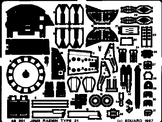 Eduard 48201 J2M3 Raiden type 21 HAS