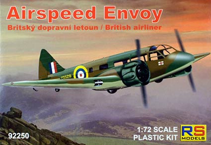 Rs Model 92250 Airspeed Envoy British airliner (4x camo) 1/72
