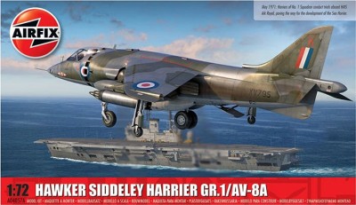 Airfix 04057A Hawker-Siddeley Harrier Gr.1/Mcdonnell-Douglas Av-8A Harrier 1/48