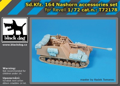 Black Dog T72178 Sd.Kfz.164 Nashorn accessories set (designed to be used with Revell kits) 1/72