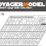 Voyager Model PEA176 Фототравление WWII German Tank Stenciling Template 1 1/35