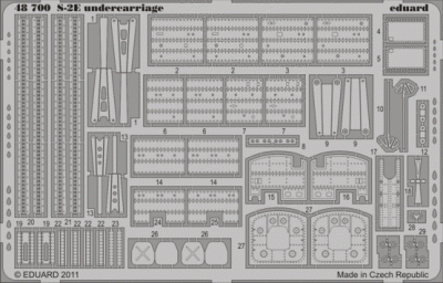 Eduard 48700 S-2E undercarriage