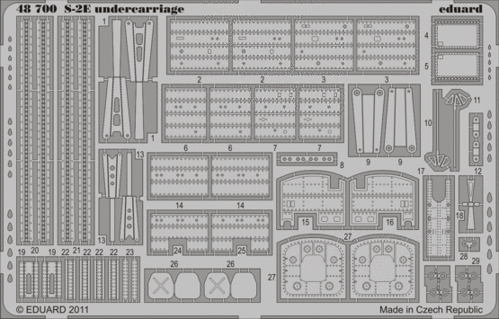 Eduard 48700 S-2E undercarriage