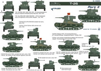 Colibri decals 35005 Т-26 Part II 1/35