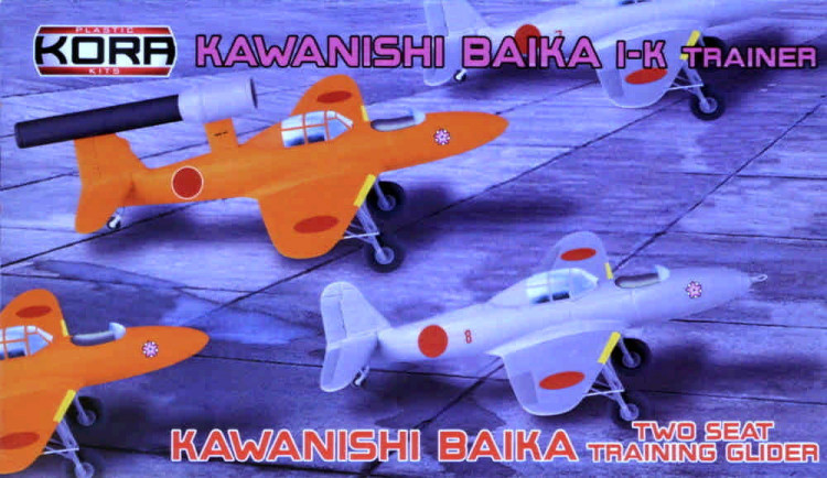 Kora Model KORPK72149 Kawanishi Baika I-K Two-seat Training Glider 1/72