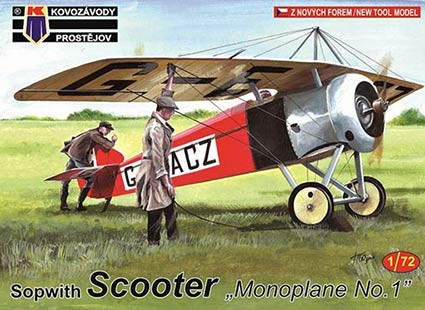 Kovozavody Prostejov 72165 Sopwith Scooter Monoplane No.1 (3x camo) 1/72