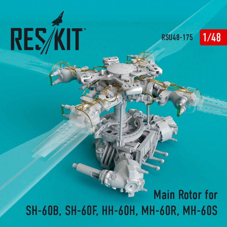 Reskit RSU48-175 Main Rotor for SH-60B/F, HH-60H, MH-60R/S 1/48