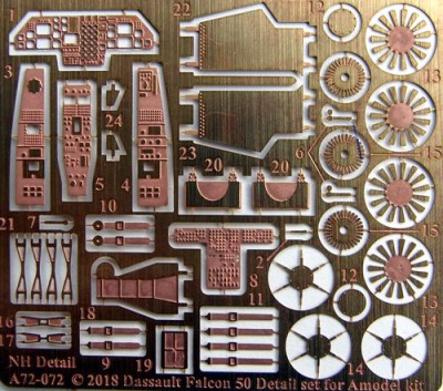 NH Detail NHA72-072 Dassault Falcon 50 Detail Set 1/72