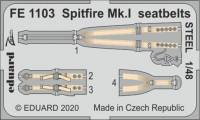 Eduard FE1103 1/48 Spitfire Mk.I seatbelts STEEL (AIRF)