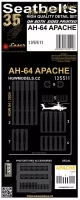 HGW 135511 Seatbelts AH-64 Apache (laser) 1/35