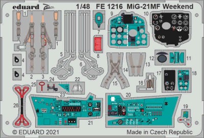 Eduard FE1216 MiG-21MF Weekend (EDU) 1/48