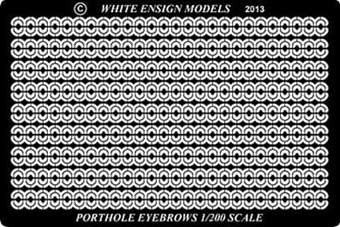White Ensign Models PE 2009 PORTHOLE EYEBROWS 1/200