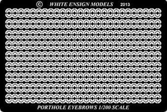 White Ensign Models PE 2009 PORTHOLE EYEBROWS 1/200