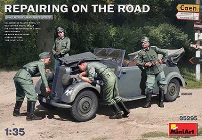 Miniart 35295 1/35 Repairing on the Road (Typ 170V Cabrio,4 fig)