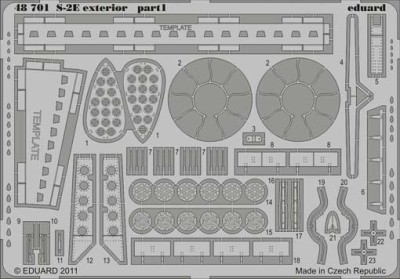 Eduard 48701 1/48 Фототравление S-2E exterior