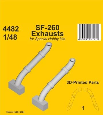 CMK 4482 SF-260 Exhausts (SP.HOBBY) 1/48
