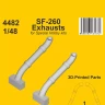 CMK 4482 SF-260 Exhausts (SP.HOBBY) 1/48