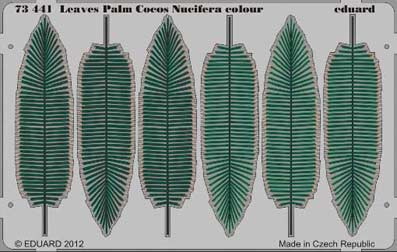 Eduard 73441 1/72 Фототравление для Leaves Palm Cocos Nucifera colour