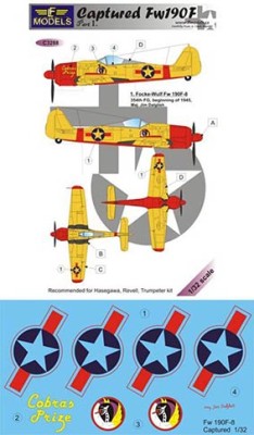 Lf Model C3288 Decals Captured Fw 190F - Part 1 1/32