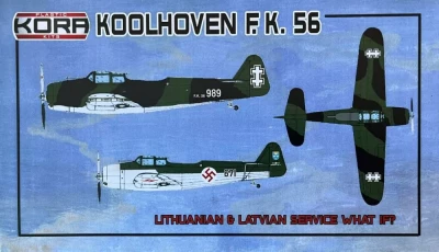 Kora Model PK72200 Koolhoven F.K. 56 Lithuanian&amp;Latvian Service 1/72