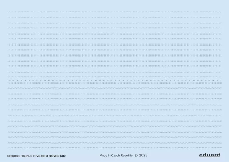Eduard ER48008 Triple riveting rows 1/48