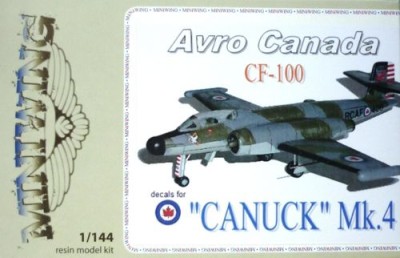 Miniwing MINI058 Avro-Canada CF-100 'CANUCK' Mk.4 1/144