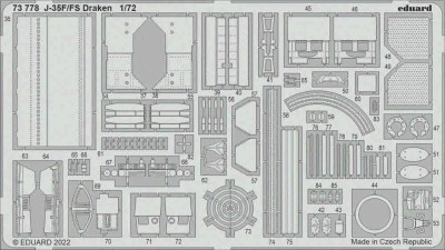 Eduard 73778 SET J-35F/FS Draken (HAS/H.2000) 1/72
