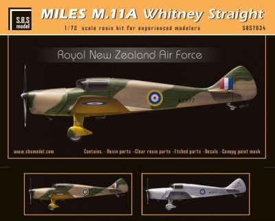 Sbs Model M7034 Miles M.11A Whitney Straight RNZAF (resin) 1/72