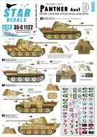Star Decals 35-C1122 SS-Panthers # 6 Pz.Kpfw.V Ausf.D Panther D SS-LAH, Das Reich and H von Salza 1/35