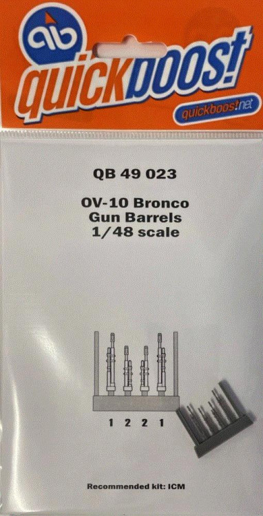 Quickboost 49023 OV-10 Bronco gun barrels (ICM) 1/48