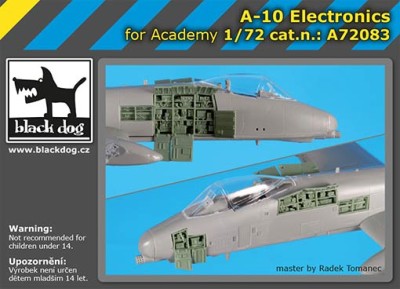 BlackDog A72083 A-10 electronics (ACAD) 1/72