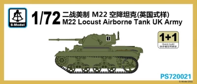 S-Model PS720021 Locust Airborne Tank UK Army 1+1 Quickbuild 1/72