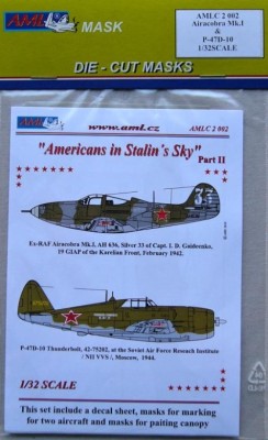 AML AMLC32002 Маски Airacobra Mk.I &amp; P-47D-10 Part II. 1/32