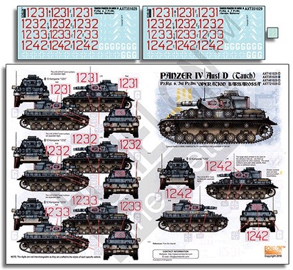 Echelon FD AXT351029 Pz.Rgt. 6 Pz.Kpfw.IV Ausf.Ds (Tauch) - Operation Barbarossa 1/35