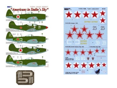 AML AMLD48021 Декали Americans in Stalin's Sky (w/ PE) II. 1/48