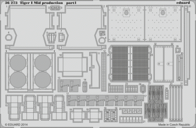 Eduard 36273 Tiger I Mid production 1/35