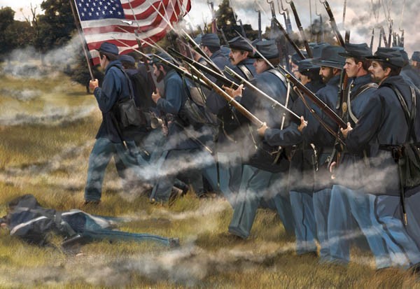 Strelets STR15372 U.S Infantry in Attack 2 (ACW/American Civil War era) 1/72