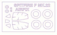 KV Models 72570 Supermarine Spitfire F Mk.22 (AIRFIX #02033) + маски на диски и колеса AIRFIX 1/72