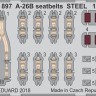 Eduard FE897 A-26B seatbelts STEEL 1/48