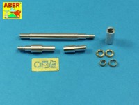Aber 35L-120 105mm D1504 L/44 barrel with muzzle brake for Sherman M51 1/35
